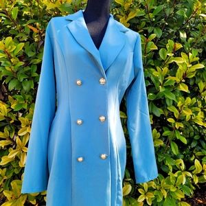 Baby Blue Blazer Dress